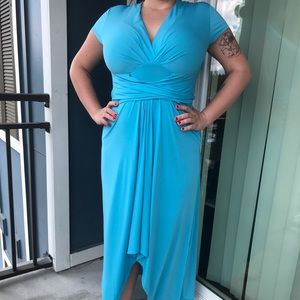 Blue Michael Kors dress, short sleeves